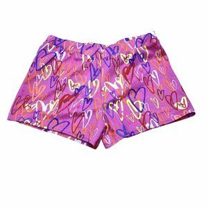 Womens Cheer Dance Boy Cut Hot Pants Pink Hearts Low Rise Medium JB Bloomers